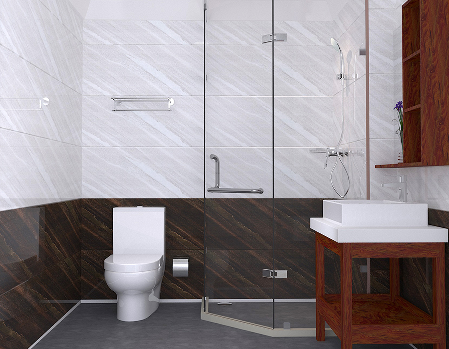 Prefabrykowana łazienka hotelowa RTM z miękką podstawą ceramiczną z panelami z włókna żywicznego