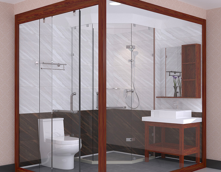 Prefabrykowana łazienka hotelowa z panelami z żywicy PEC i miękką ceramiczną podstawą RTM