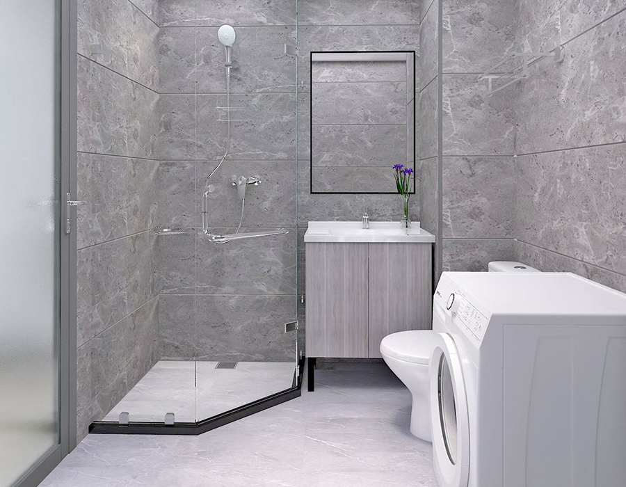 Prefabrykowana łazienka hotelowa RTM z miękką podstawą ceramiczną z panelami z włókna żywicznego