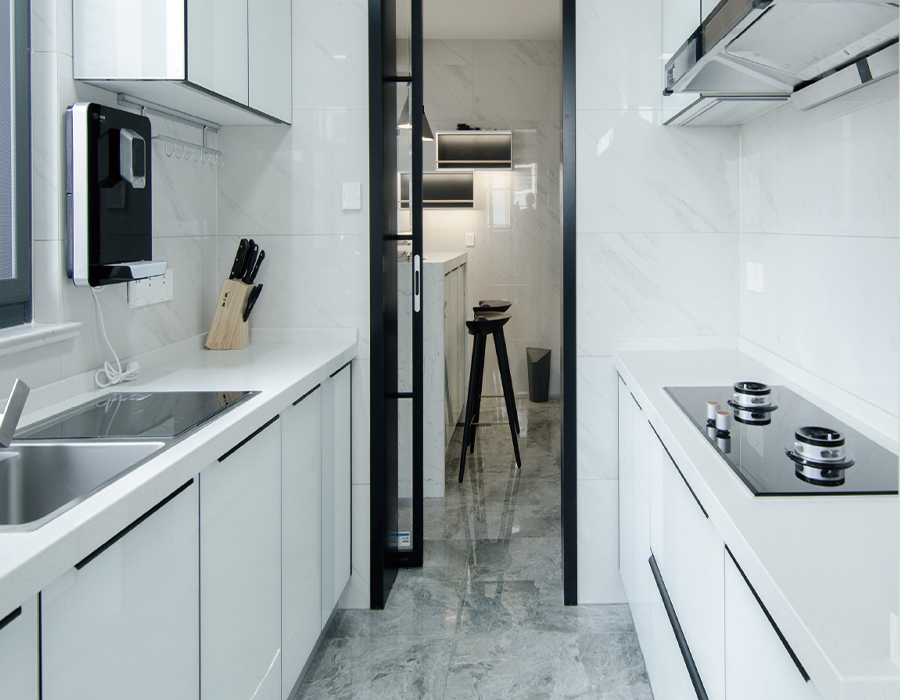 Prefabrykowane modułowe jednostki kuchenne z płytek ceramicznych