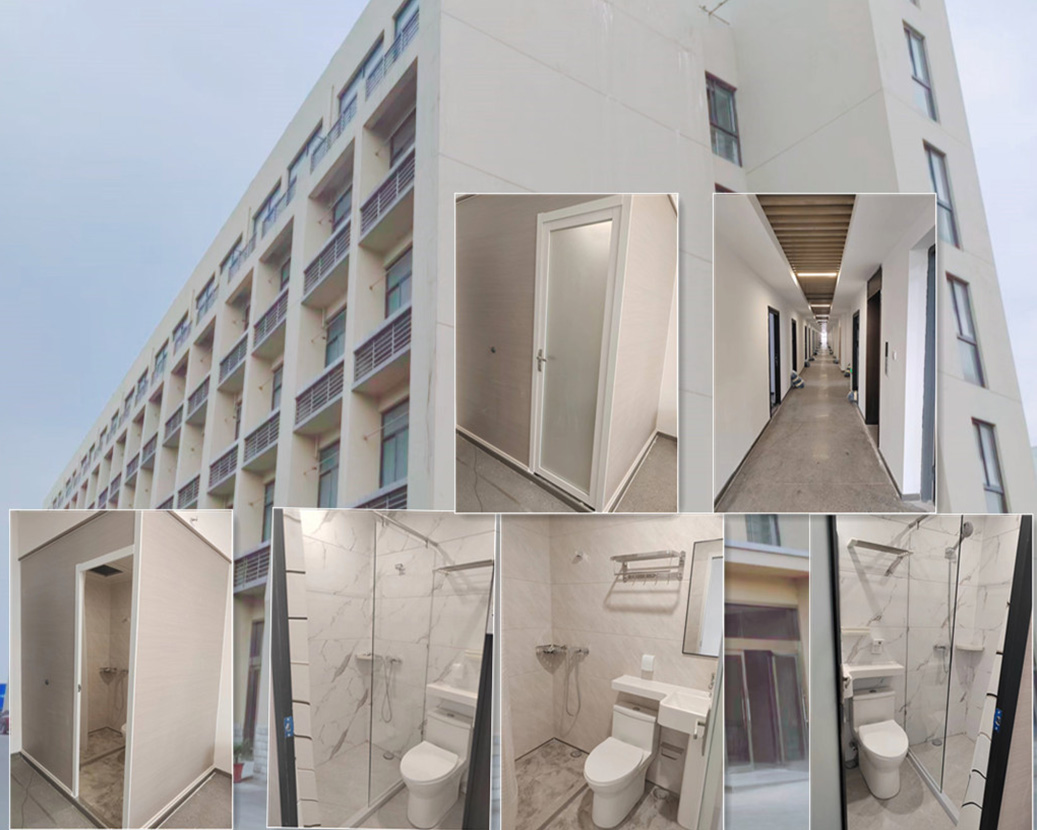 Projekt mieszkania talentów w Hangzhou Qiantang w parku przemysłowym zmontował całą łazienkę